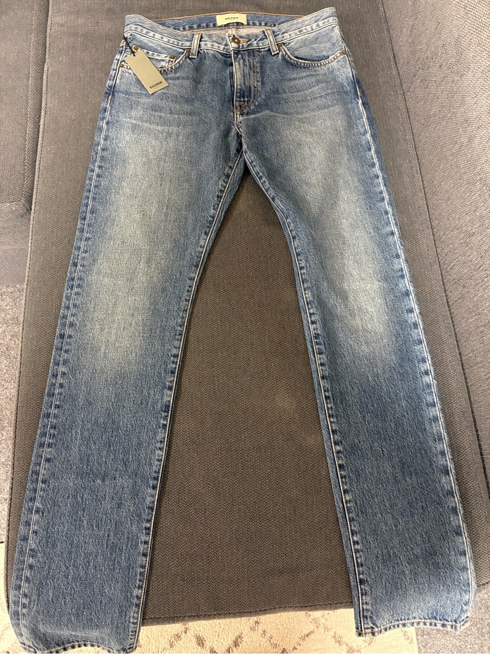 NWT Bldwn 76 Triumph Slim Skinny Jeans Blue Cotton